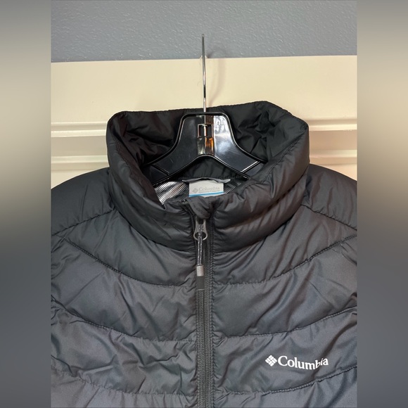 Womens Large Columbia Powder Lite II Vest Black Puffer Insulated Water Resistant - Picture 7 of 16